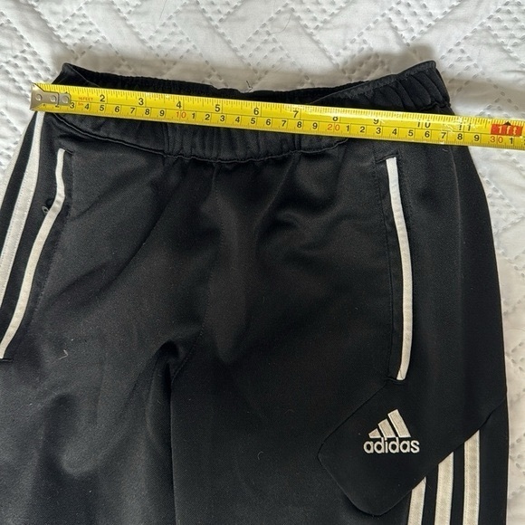 Adidas ClimaCool Black Triple White Stripe Soccer Warm Up Training Pants - Picture 5 of 7